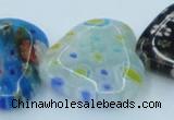 CLG583 16 inches 20*20mm heart lampwork glass beads wholesale