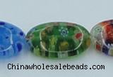 CLG590 16 inches 13*18mm oval lampwork glass beads wholesale