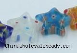 CLG592 16 inches 14*14mm star lampwork glass beads wholesale