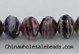 CLG60 15 inches 8*10mm faceted rondelle handmade lampwork beads