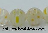 CLG606 16 inches 12mm round lampwork glass beads wholesale