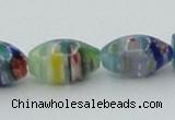 CLG611 5PCS 16 inches 7*12mm rice lampwork glass beads wholesale