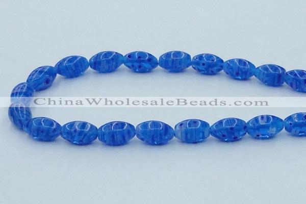 CLG616 3PCS 16 inches 10*16mm rice lampwork glass beads wholesale