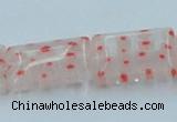 CLG619 5PCS 16 inches 10*14mm rectangle lampwork glass beads wholesale