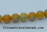 CLG623 10PCS 16 inches 6mm round lampwork glass beads wholesale