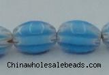 CLG631 5PCS 16 inches 10*14mm oval lampwork glass beads wholesale