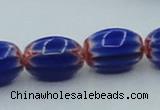 CLG636 5PCS 16 inches 10*14mm oval lampwork glass beads wholesale