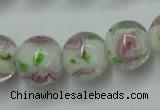 CLG750 15.5 inches 10mm round lampwork glass beads wholesale