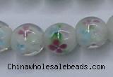 CLG751 15.5 inches 10mm round lampwork glass beads wholesale