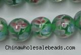 CLG753 15.5 inches 10mm round lampwork glass beads wholesale