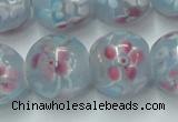 CLG759 15 inches 12mm round lampwork glass beads wholesale