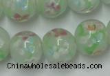 CLG760 15 inches 12mm round lampwork glass beads wholesale