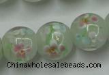 CLG764 15 inches 12mm round lampwork glass beads wholesale