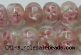 CLG771 14.5 inches 8*12mm rondelle lampwork glass beads wholesale