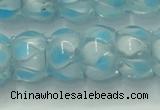 CLG780 14 inches 8*12mm rondelle lampwork glass beads wholesale