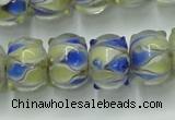 CLG782 14 inches 8*12mm rondelle lampwork glass beads wholesale