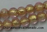 CLG830 12 inches 6mm round lampwork glass beads wholesale