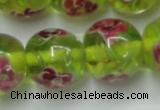 CLG877 14 inches 14mm round lampwork glass beads wholesale