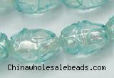 CLG883 2PCS 16 inches 12*18mm oval lampwork glass beads wholesale