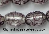 CLG885 2PCS 16 inches 12*18mm oval lampwork glass beads wholesale