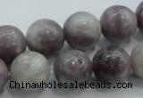 CLI55 15.5 inches 14mm round natural lilac jasper beads wholesale