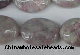 CLI70 15.5 inches 18*25mm oval lilac jasper beads wholesale