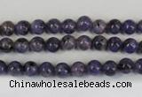 CLJ213 15.5 inches 6mm round dyed sesame jasper beads wholesale