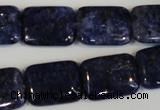 CLJ294 15.5 inches 15*20mm rectangle dyed sesame jasper beads wholesale