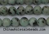 CLJ401 15.5 inches 6mm round sesame jasper beads wholesale