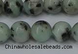 CLJ404 15.5 inches 12mm round sesame jasper beads wholesale