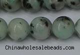 CLJ405 15.5 inches 14mm round sesame jasper beads wholesale