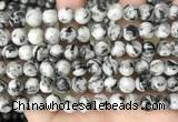 CLJ500 15.5 inches 4mm,6mm,8mm,10mm & 12mm round sesame jasper beads