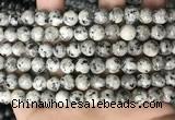 CLJ501 15.5 inches 4mm,6mm,8mm,10mm & 12mm round sesame jasper beads