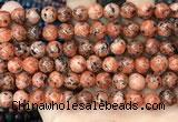 CLJ509 15.5 inches 4mm,6mm,8mm,10mm & 12mm round sesame jasper beads