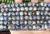 CLJ511 15.5 inches 4mm,6mm,8mm,10mm & 12mm round sesame jasper beads