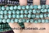 CLJ518 15.5 inches 4mm,6mm,8mm,10mm & 12mm round sesame jasper beads