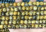 CLJ525 15.5 inches 4mm,6mm,8mm,10mm & 12mm round sesame jasper beads