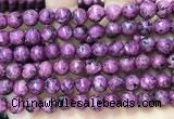 CLJ555 15.5 inches 6mm,8mm,10mm & 12mm faceted round sesame jasper beads