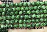 CLJ561 15.5 inches 6mm,8mm,10mm & 12mm faceted round sesame jasper beads