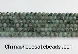 CLJ641 15.5 inches 8mm faceted round sesame jasper beads wholesale