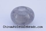 CLO02 19*30mm rondelle loose cloudy quartz gemstone beads wholesale