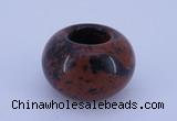 CLO07 19*30mm rondelle loose mahogany obsidian gemstone beads wholesale