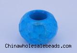 CLO14 19*30mm faceted rondelle loose turquoise gemstone beads wholesale