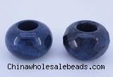 CLO17 19*30mm rondelle loose blue dumortierite gemstone beads wholesale