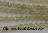 CLQ161 15.5 inches 6mm faceted round natural lemon quartz beads