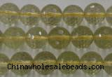 CLQ164 15.5 inches 12mm faceted round natural lemon quartz beads