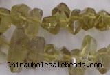 CLQ171 6*8mm – 10*16mm faceted nuggets natural lemon quartz beads