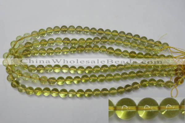 CLQ201 15.5 inches 6mm round natural lemon quartz beads wholesale