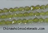 CLQ301 15.5 inches 6mm faceted nuggets lemon quartz beads