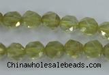 CLQ302 15.5 inches 8mm faceted nuggets lemon quartz beads